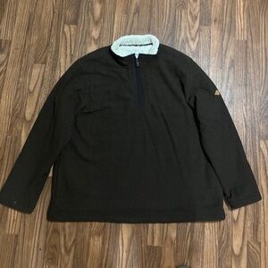 ORVIS *Sherpa Lined Mens Pullover 1/4 Zip Sweater * Size XXL